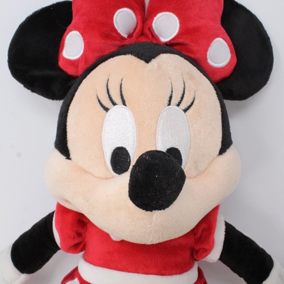 Disney Parks Resort Minnie Mouse 20" Doll Red Dot Dress Bow Plush Stuffed Toy - Picture 8 of 11